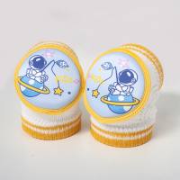 Cute children's knee pads summer knitted breathable baby toddler crawling knee pads baby anti-fall elbow pads  Multicolor