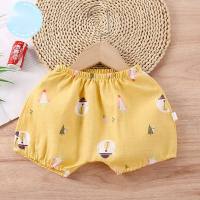 Summer ins Korean version of baby shorts, children's shorts, gauze butt pants, baby outer wear bread pants  Multicolor