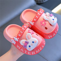 Children's Bear Animal Print Sandals  Pink