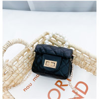 Princess stylish Korean style small Chanel style beautiful bag chain bag  Black