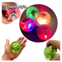 Flash crystal ball jumping ball children's bouncy ball glow  Multicolor
