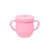 Straw Mug, Snack Cup, Baby Mug, Silicone Cup, Training Mug, Baby Mug, Spill-resistant Cup, Baby Shower Gift  Pink