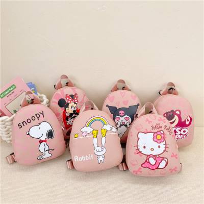 Cartoon schoolbag for girls large capacity pink backpack