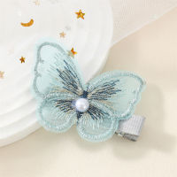 Girls' Pearl Decor Butterfly Style Hairpin  Green
