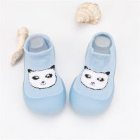 Calçado infantil com estampa de panda para meias infantis  Azul