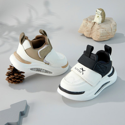 Farbblock-Sneaker mit Klettverschluss und Luftpolster für Kleinkinder