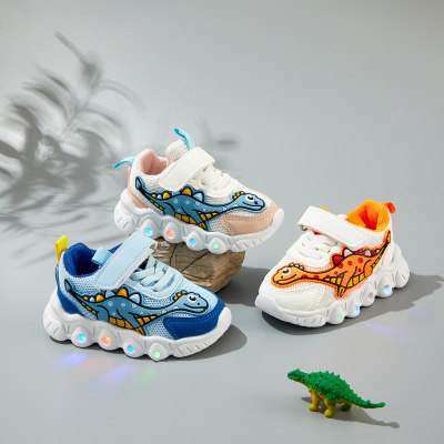 Toddler Dinosaur Printed Velcro Sneakers