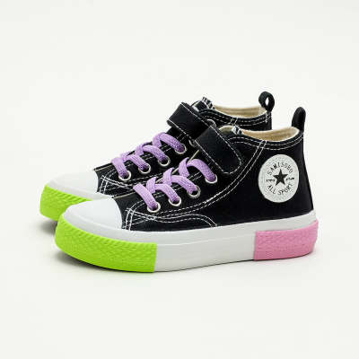 Toddler Color-Block Casual Canvas Shoes