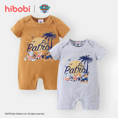 hibobi×PAW Patrol Baby Boy Cartoon Print Short Sleeve Cotton Jumpsuit