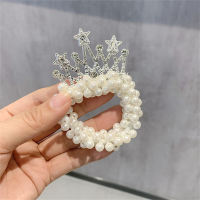 Children's Princess Crown Headdress Pearl Hair Accessories  Style 2