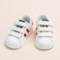 Sneaker für Kleinkinder mit Farbblock und Klettverschluss  rot