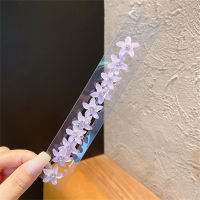 Children's 10-piece flower hairpin set  Purple