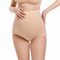 Maternity underwear high waist comfortable early and late pregnancy belly support seamless breathable high elastic triangle underwear for women  Apricot