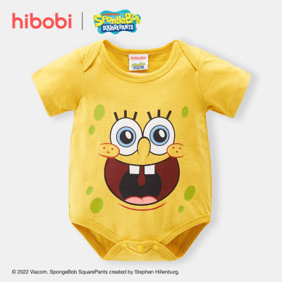hibobi Baby Spongebob Cute Body in cotone a maniche corte