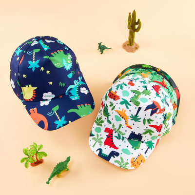 Gorra de béisbol infantil con estampado de dinosaurios