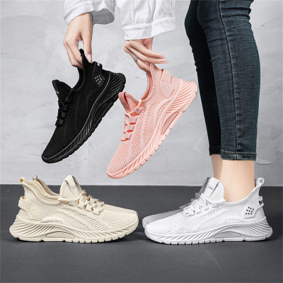 Shoes for women spring and summer new fashion casual sports shoes trendy mesh flying woven sports shoes for women