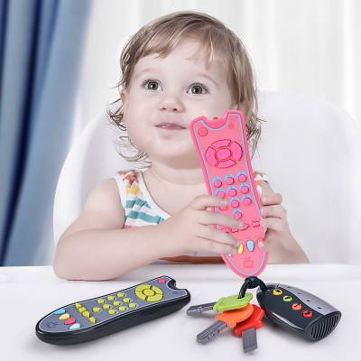 Infant TV simulation remote control children with music English learning remote control early education educational cognitive toys