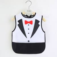 Children's overalls sleeveless vest bib baby eating waterproof and dirt-proof apron spring and summer thin style reverse coat  Multicolor