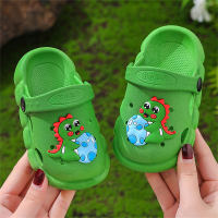 Pantofole antiscivolo per bambini con dinosauro  verde