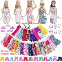 30cm Barbie Doll Clothing Accessories Set  Multicolor
