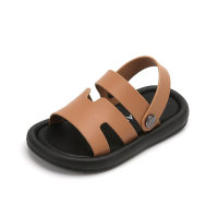 Children's solid color sandals  Brown