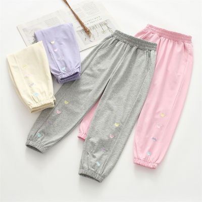 Girls pants summer thin children's trousers casual sports