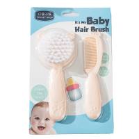 2-piece Baby Hair Brush & Comb  Khaki