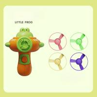 Pistola giroscópica UFO de desenho animado, ejeção de libélula de bambu, giroscópio giratório, disco voador luminoso, dois em um, arma de brinquedo  Multicolorido