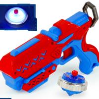 Giroscopio luminoso giratorio para niños, regalo para padres e hijos, batalla interactiva al aire libre, pistola de regalo luminosa, regalo para guardería  Azul