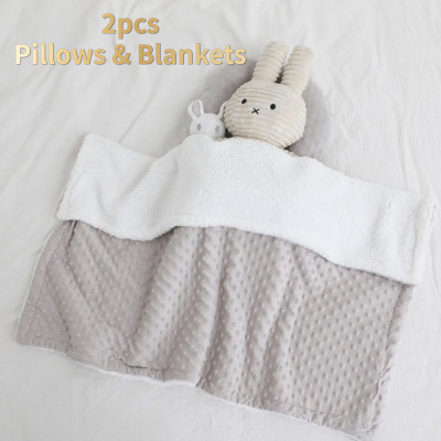 2pcs baby Pillows&blankets set