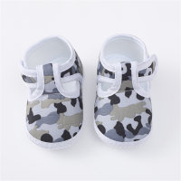 Baby Camouflage Soft-soled Fabric Sandals  Gray