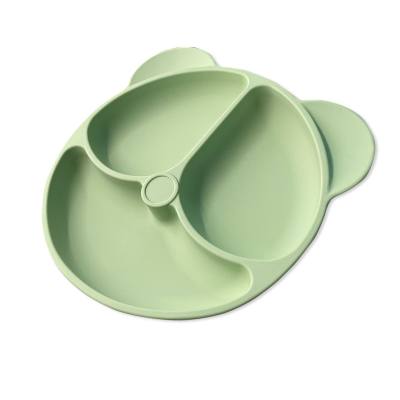 Children's Silicone Dinner Plate,Silicone Bowl Baby Suction Cup Complementary Bowl