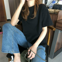 Teen girl solid color t-shirt  Black
