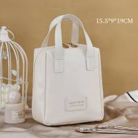 Shell portable cosmetic bag large capacity high-end travel portable cosmetic storage bag wash makeup bag  White