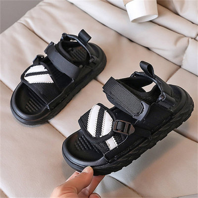 Middle and large children's outdoor striped sandals