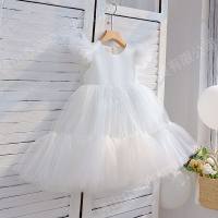 Amazon cross-border children's clothing girls princess skirt wholesale 2022 new children's dress skirt wedding dress tutu skirt  White