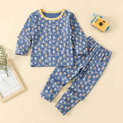 Baby Bear Pattern Cotton Pajamas