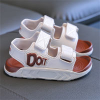 Children's Alphabet Soft Velcro Casual Sandals  Khaki