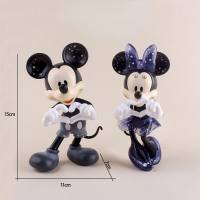 Corazón Mickey Minnie Mickey Mouse figuras de oficina de moda hechas a mano  Multicolor