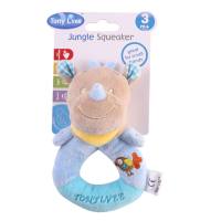 Animal grip plush toy baby rattle  Multicolor