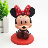 Mickey adornos de pastel cabeza de bobble minnie mickey mouse juguete de dibujos animados  Multicolor