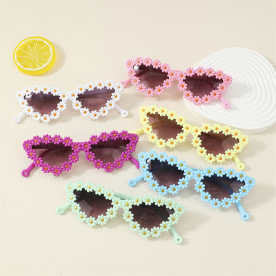 Óculos de sol estilo floral para meninas