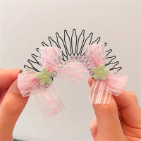Girls' Bowknot and Flower Style Hairband  Green