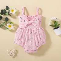 2023 summer new style infant and toddler harem baby sling jumpsuit outing rompers ins cross-border foreign trade children's clothing  Pink