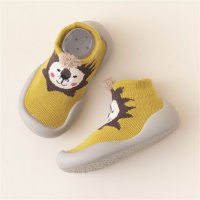 Children's cartoon pattern socks shoes toddler shoes  Yellow