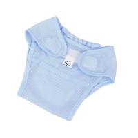 Couche-culotte respirante en maille pour bébé, pantalon d'été ultra-fin en tissu, couche-culotte en maille, pantalon fixe à poche  Bleu