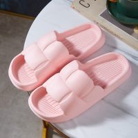 Chinelos domésticos verão eva desodorante sandálias antiderrapantes para mulheres em casa banho diário  Rosa