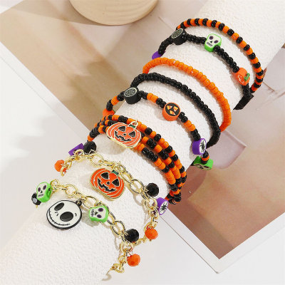 Children's Halloween Style Pumpkin Decor Bracelet