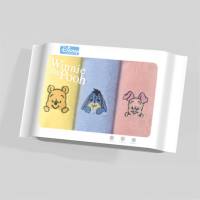Coral fleece towel soft children's household face towel 3 pack  Multicolor