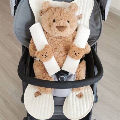 Bear baby stroller baby shoulder strap anti-wear protective cover